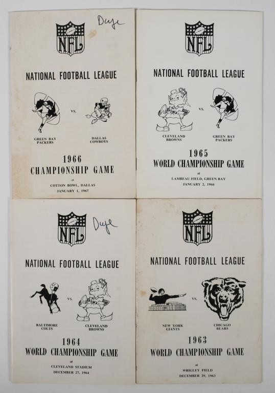 NFL 1963 66 PRESS GUIDES WORLD 30c11c