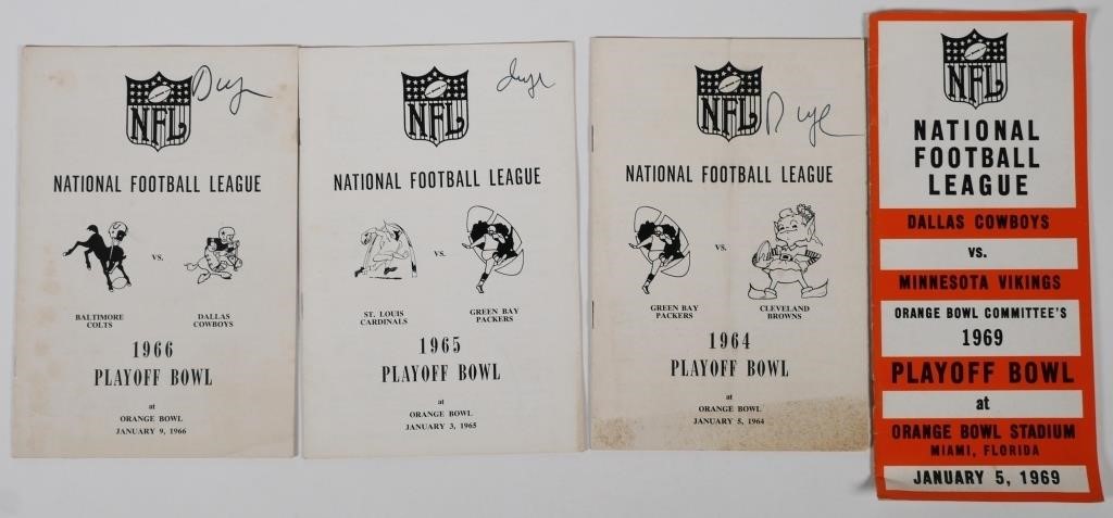 NFL 1964 1969 PRESS GUIDES PLAYOFF