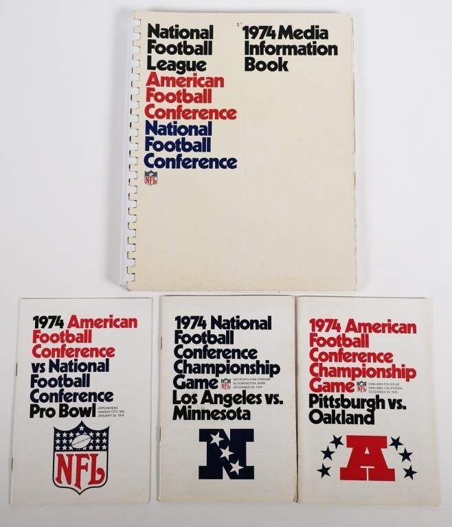 1974 NFL MEDIA GUIDES PRO BOWLPress 30c132