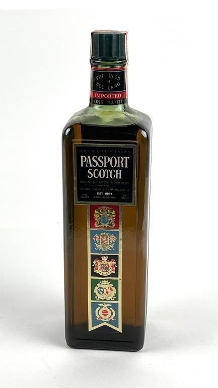 SEALED BOTTLE PASSPORT SCOTCH WHISKYVintage 30c135