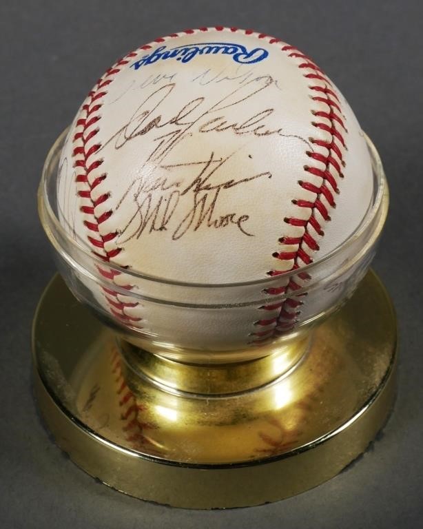 OAKLAND AS MCGWIRE CANSECO SIGNED BASEBALLRawlings