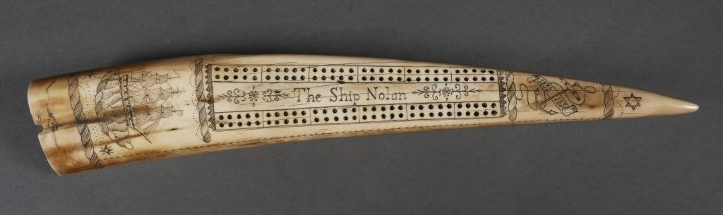 SCRIMSHAW REPLICA 1834 CRIBBAGE 30c14c