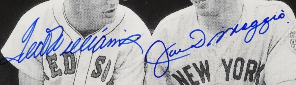 TED WILLIAMS JOE DIMAGGIO SIGNED PHOTOSigned