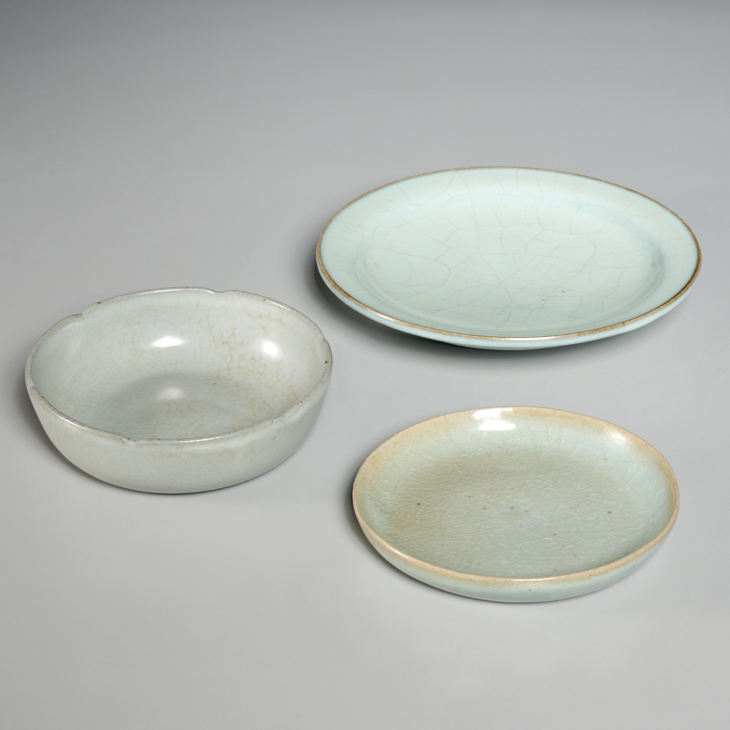 (3) SONG STYLE CELADON GLAZED DISHES