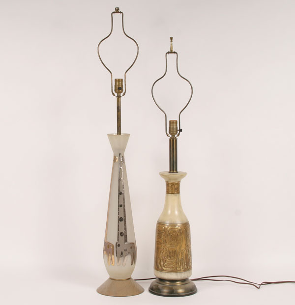 Pair of mid century modern lamps: