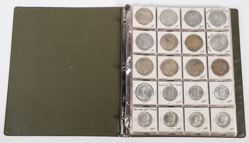 US SILVER COIN COLLECTION IN BINDERIncludes 30c1c7