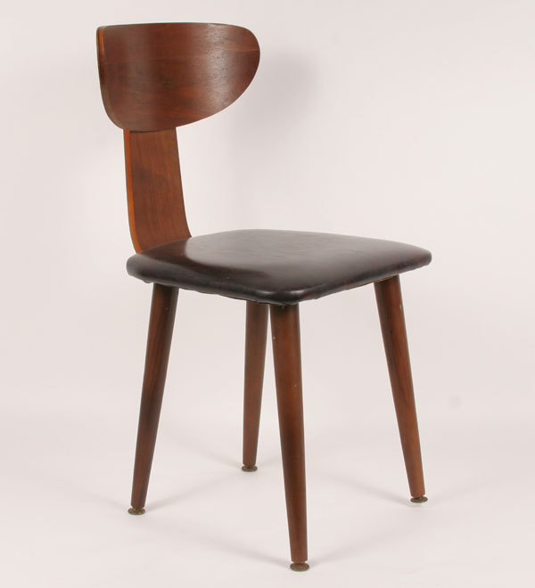 Mid century modern desk chair with bentwood