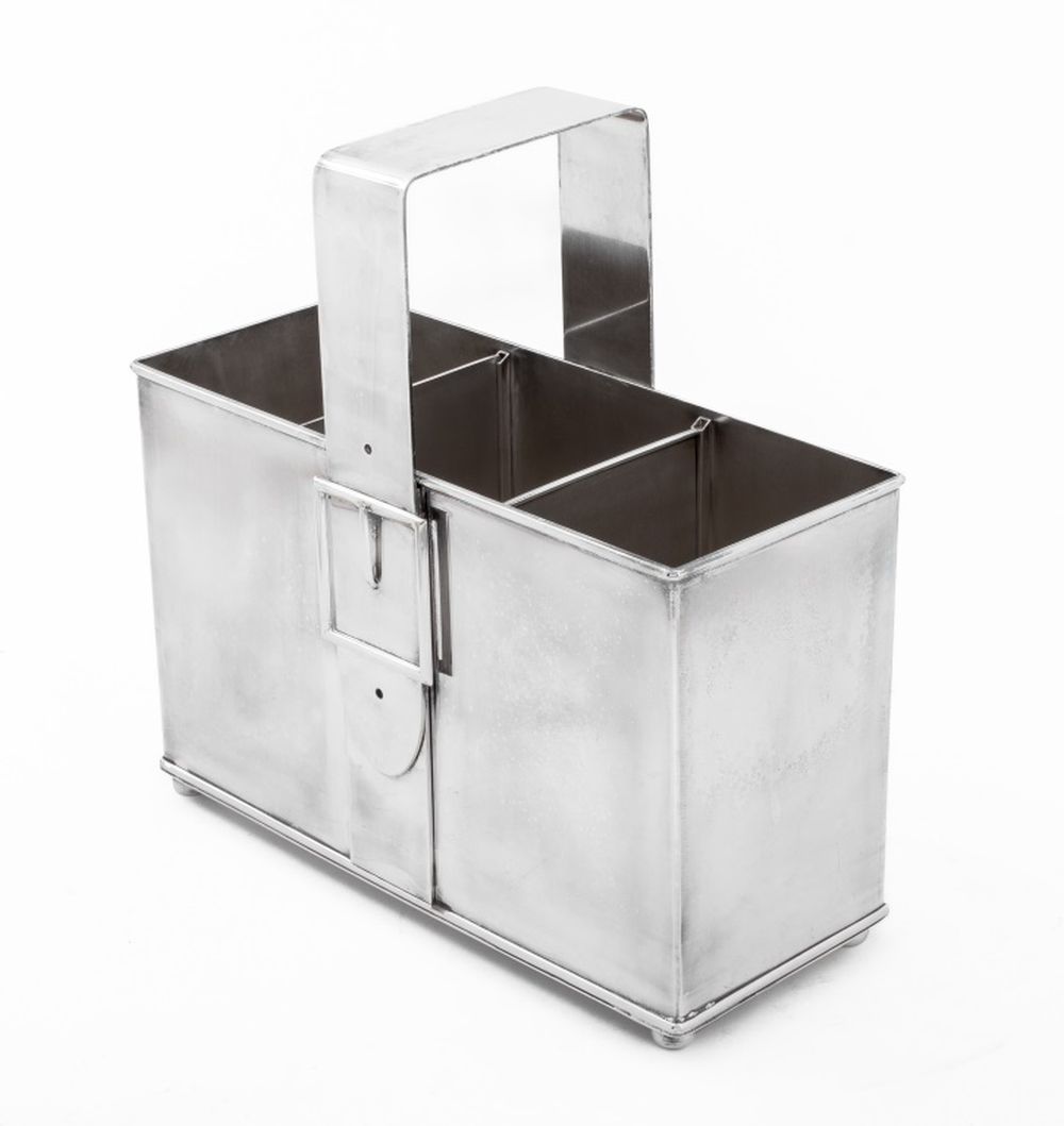 CARTIER SILVER PLATED WINE TOTE  30c2be