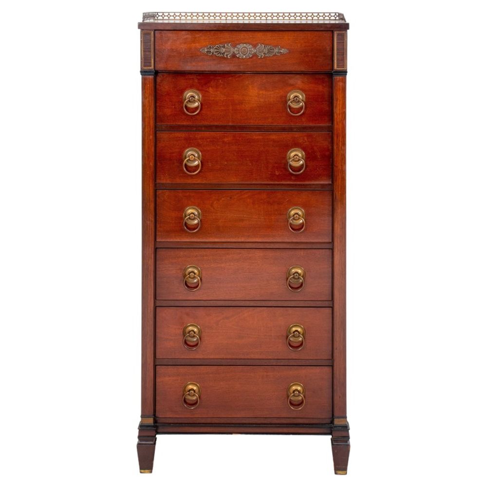 FRENCH DIRECTOIRE STYLE MAHOGANY SEMAINIER