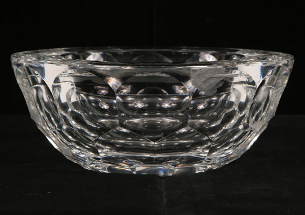 Orrefors crystal cut faceted heavy