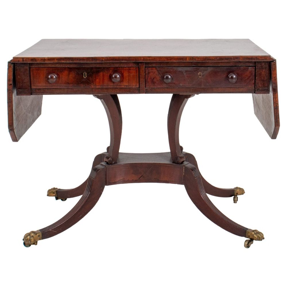 ENGLISH REGENCY SOFA TABLE 19TH 30c315