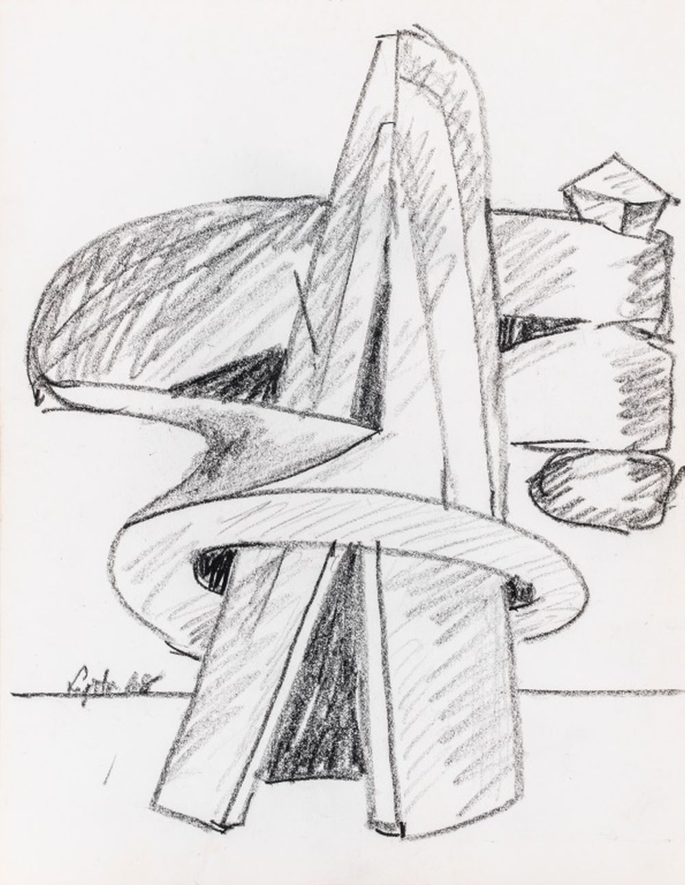 SEYMOUR LIPTON SCULPTURE STUDY