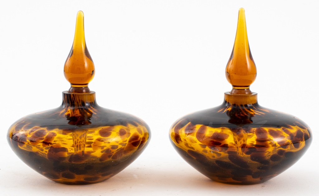 VINTAGE TORTOISESHELL GLASS PERFUME 30c3cd