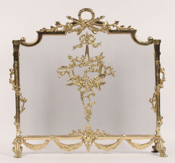 Cast gilt firescreen with ornate 4e064