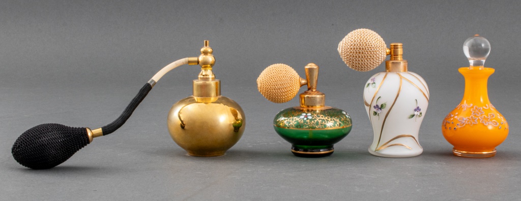 VINTAGE GERMAN PERFUME BOTTLES & ATOMIZERS,