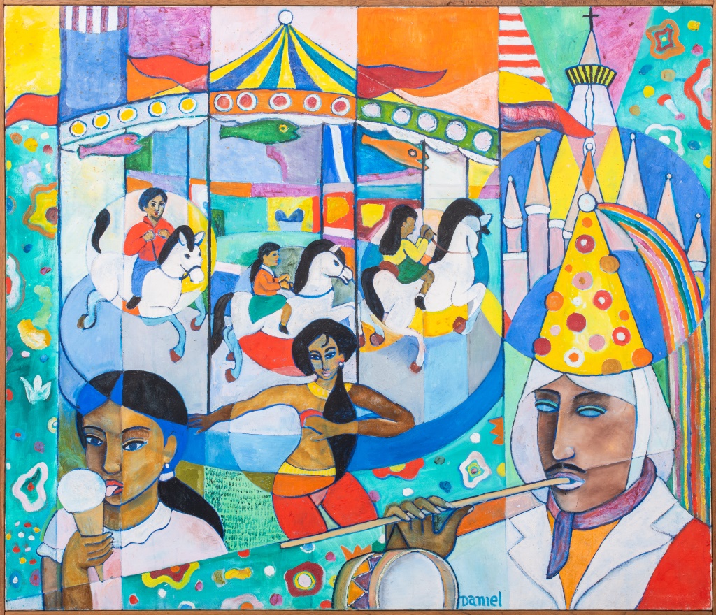 DANIEL "CAROSEL" ABSTRACT FIGURATIVE