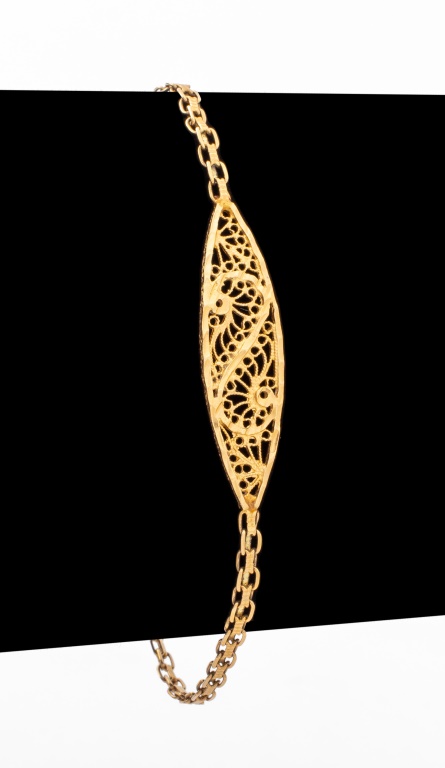 ITALIAN 14K YELLOW GOLD FILIGREE 30c437