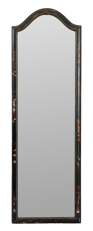 CHINOISERIE PAINTED ARCHED MIRROR