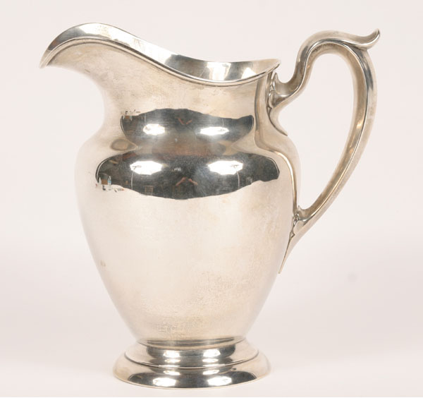Gorham sterling silver water pitcher,