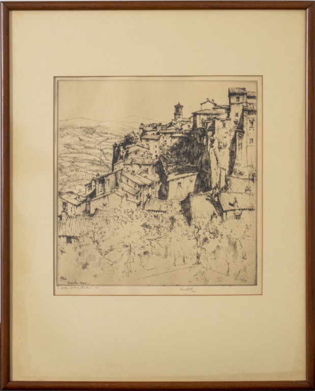 ERNEST DAVID ROTH ORVIETO ETCHING 30c488