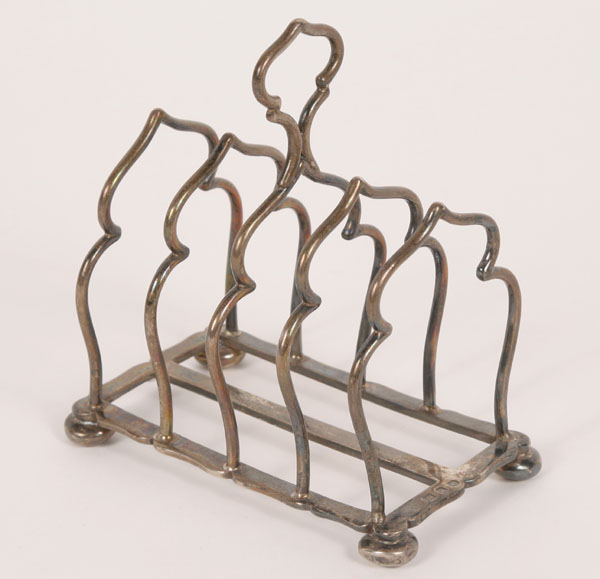 English sterling silver toast rack  4e077