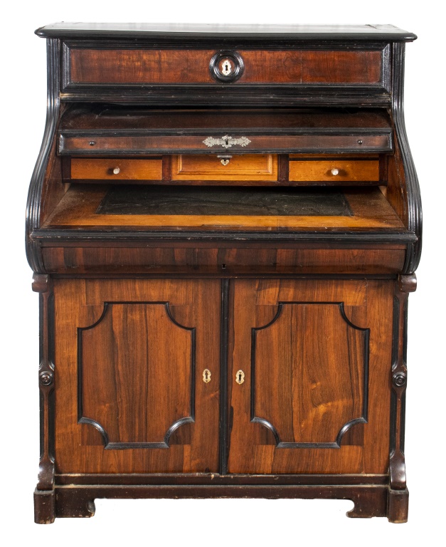 VICTORIAN CYLINDER SECRETARY CABINET 30c4e3