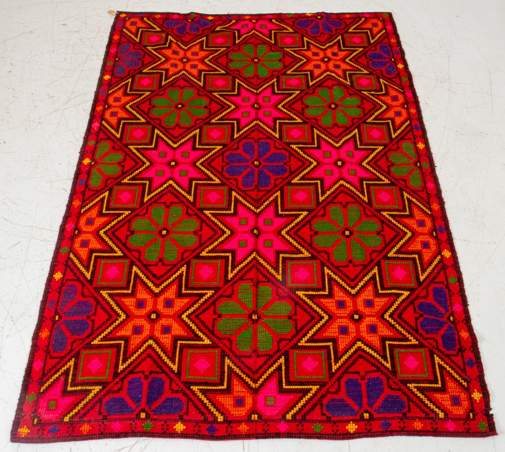 ANTIQUE GEOMETRIC STAR CARPET RUG,