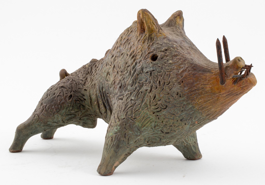 STUDIO ART POTTERY CERAMIC BOAR