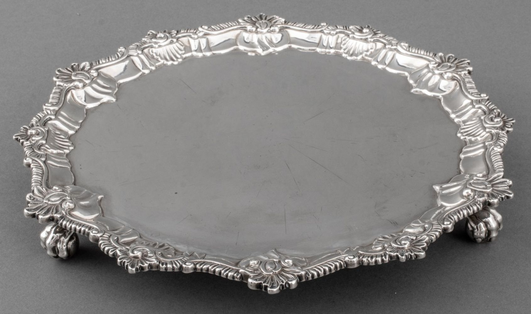 GEORGE III STERLING SILVER FOOTED 30c52b