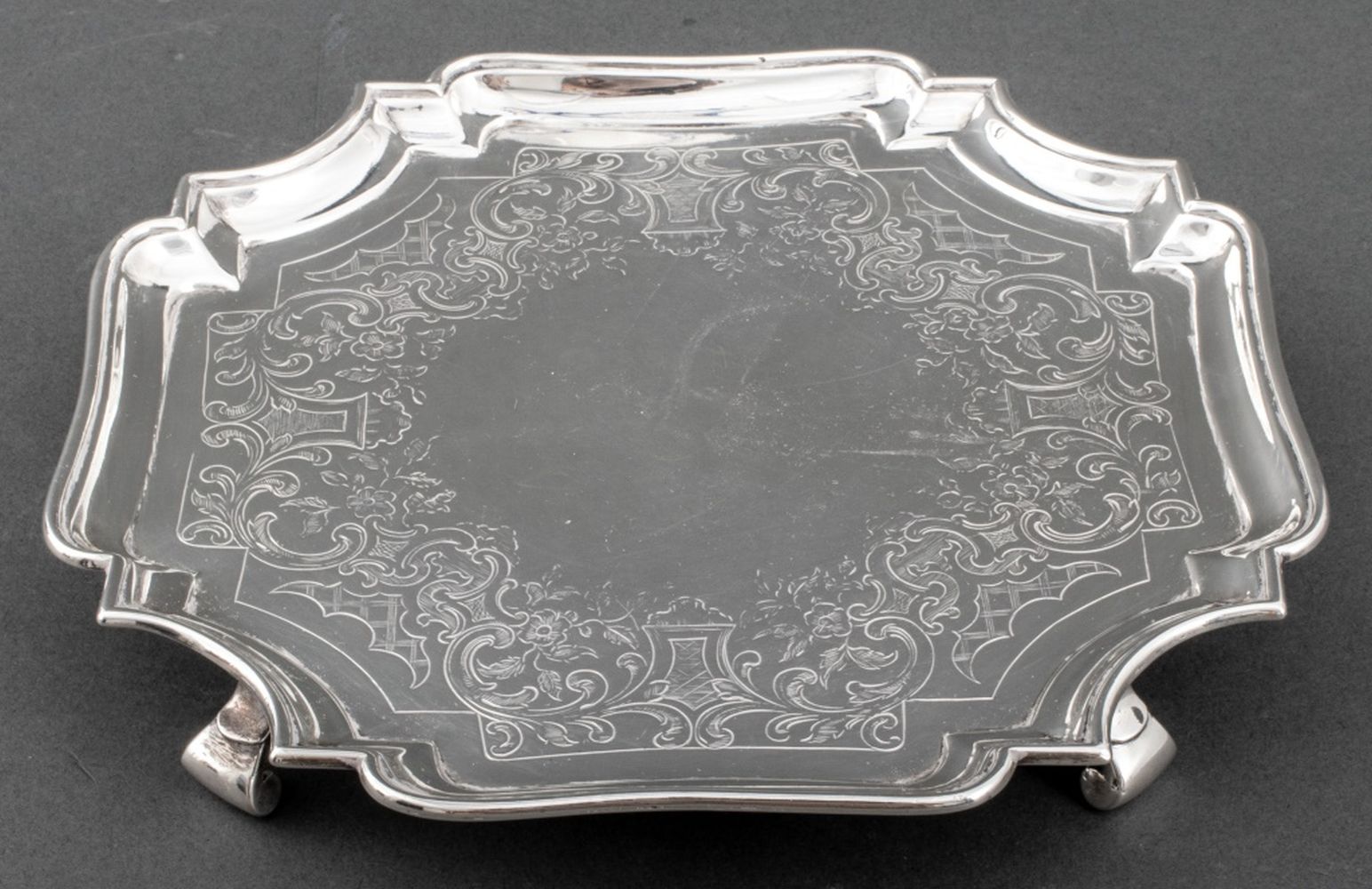 GEORGE II STERLING SILVER FOOTED