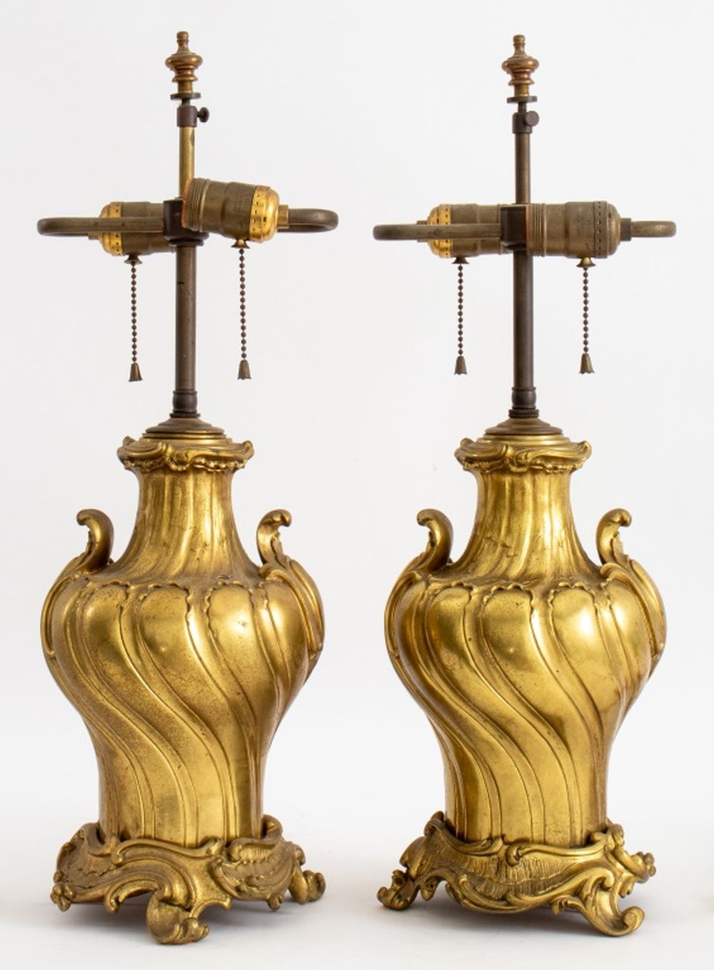 REGENCE STYLE ORMOLU VASES MOUNTED 30c542