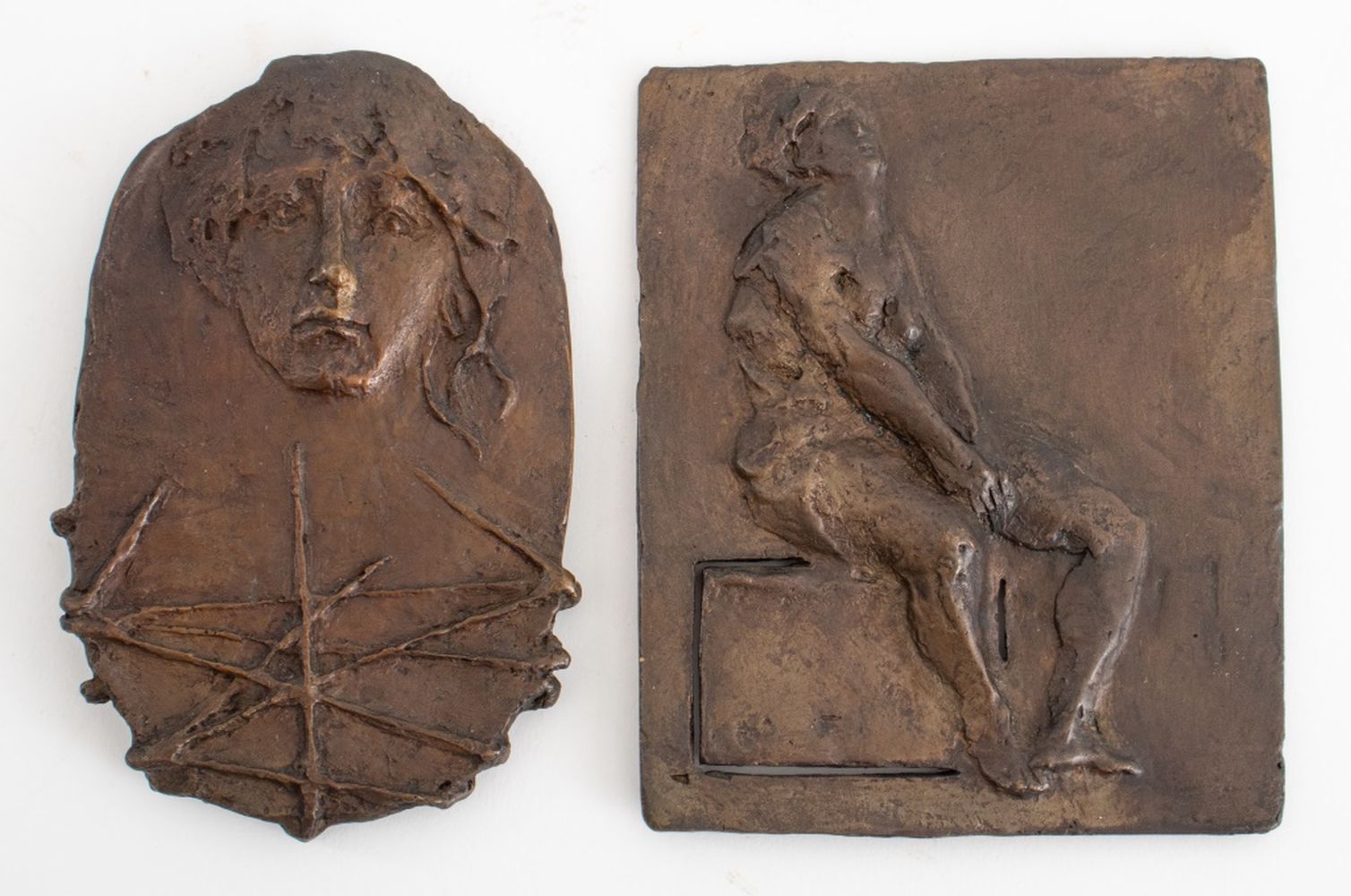 LEONDA FINKE BRONZE PLAQUE SCULPTURES  30c55e