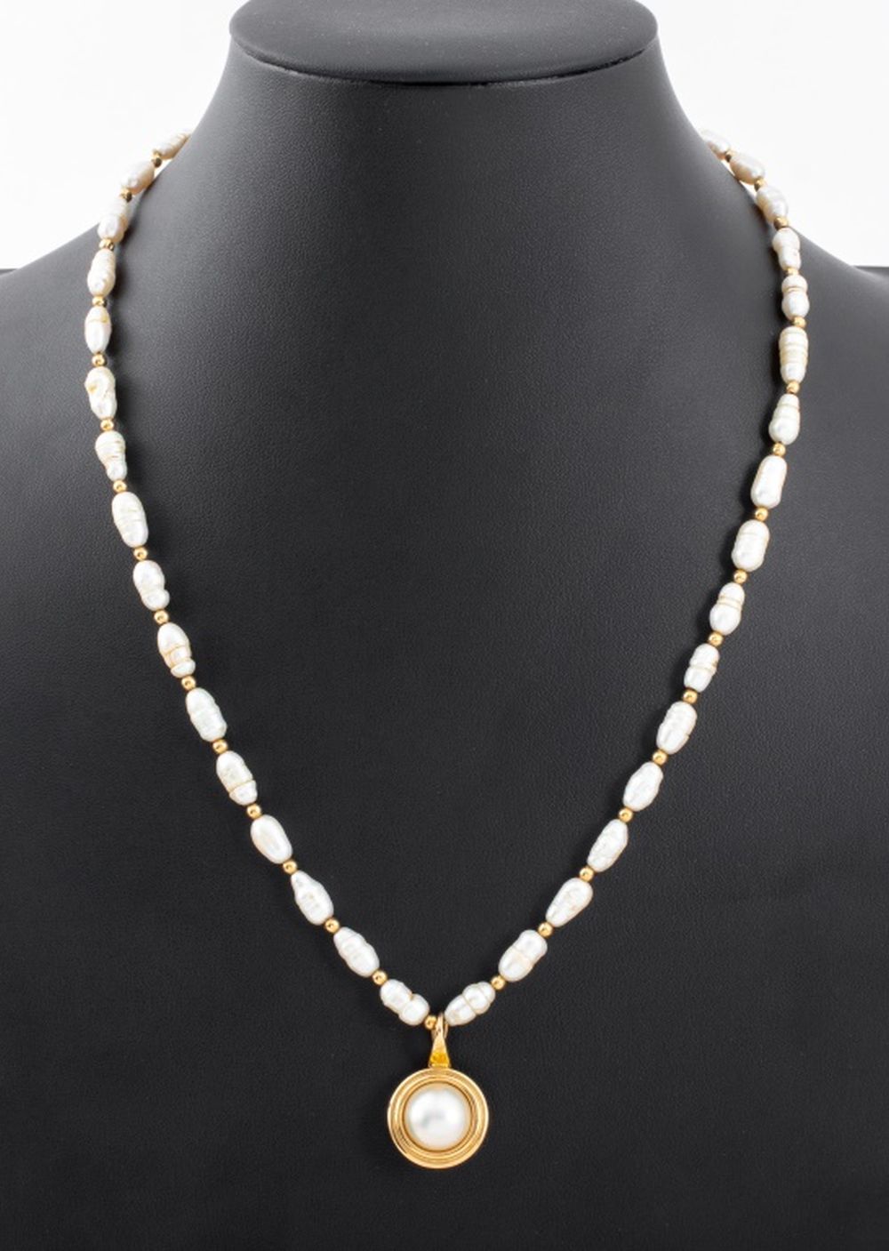 14K YELLOW GOLD CULTURED PEARL 30c584