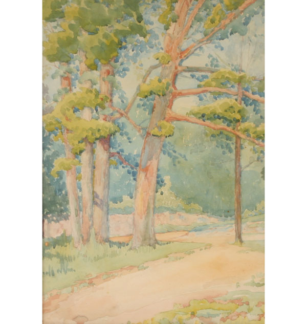 Post Impressionist watercolor landscape  4e08f