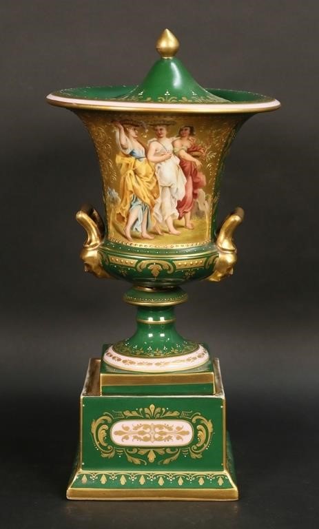 VIENNA STYLE HAND PAINTED PORCELAIN