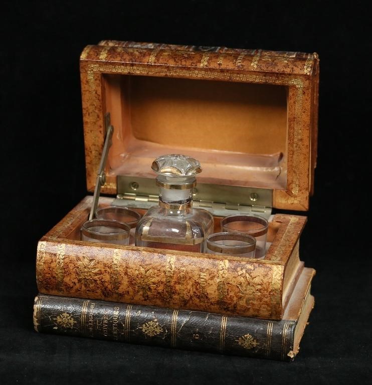 FRENCH FAUX BOOK CAVE A LIQUEUR 30c66d