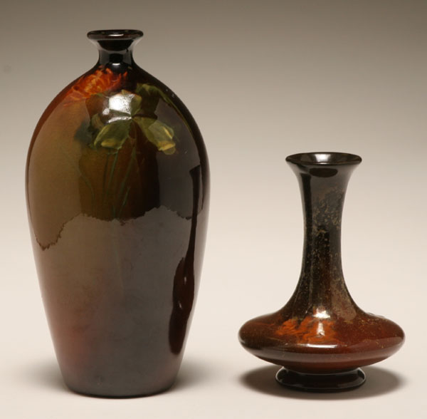 Two Roseville Rozane art pottery