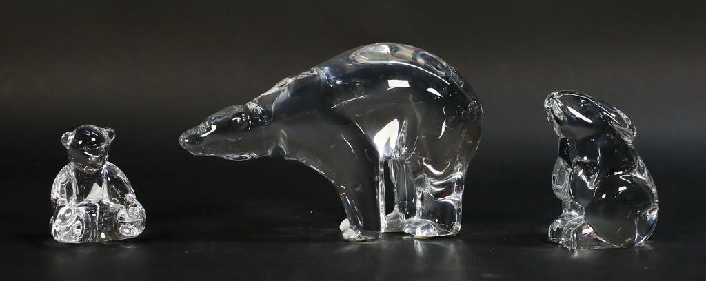 3 BACCARAT CRYSTAL ANIMALS3 Baccarat 30c6e1