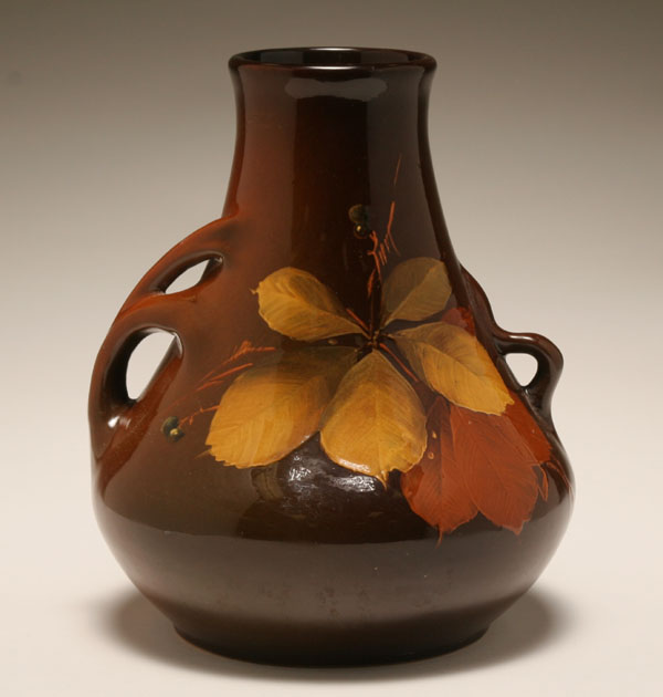 American brown glazed art pottery
