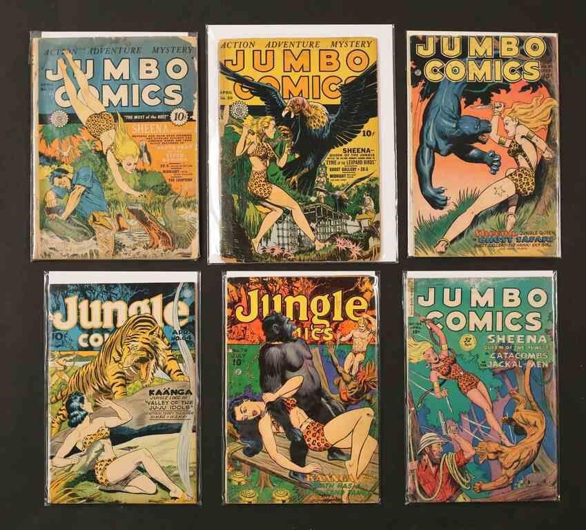 GOLDEN AGE JUMBO COMICS AND JUNGLE 30c70c