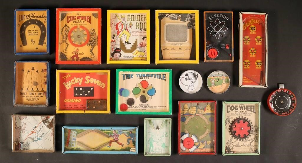 LOT OF VINTAGE DEXTERITY PUZZLES 30c715