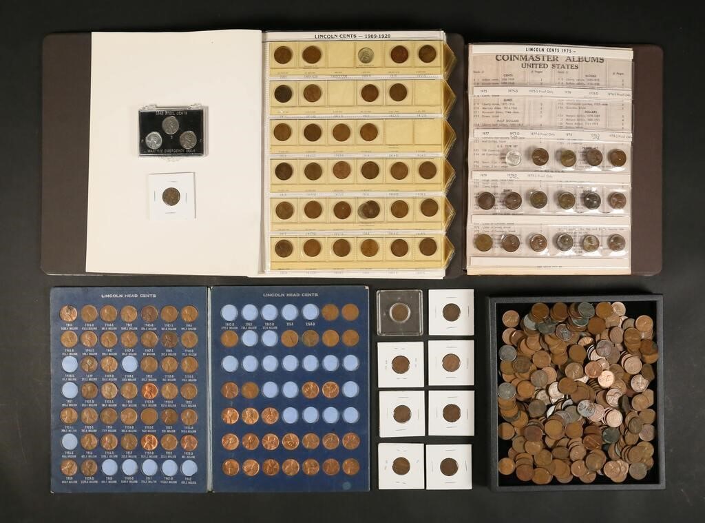 COLLECTION OF PENNIES STEEL INDIAN 30c729