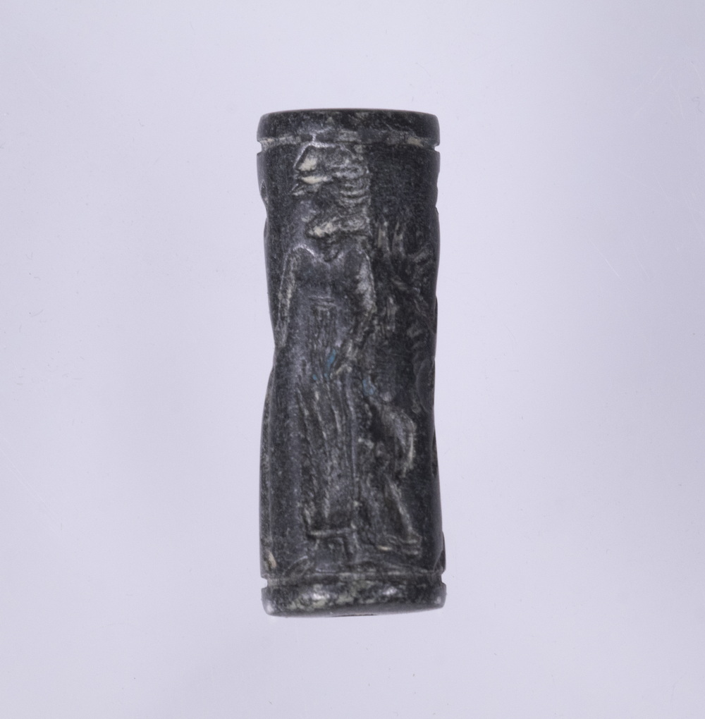 1 ASSYRIAN CYLINDER SEAL INTAGLIO Engraved