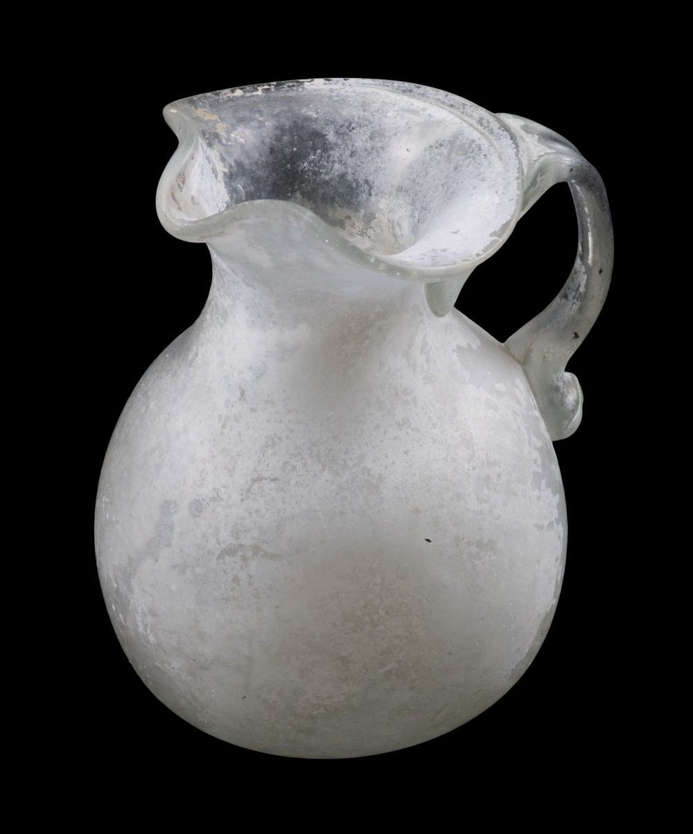 ROMAN GLASS VESSEL, MEDIUM SIZED