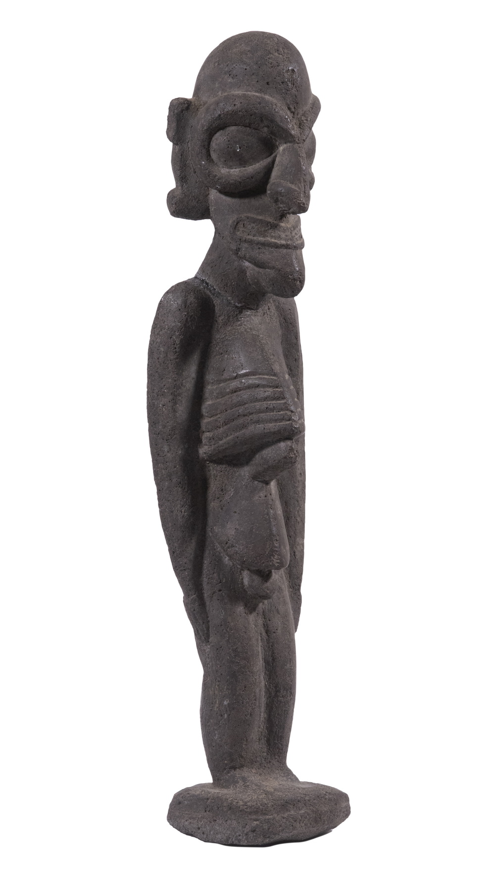 LARGE TAINO STANDING FIGURE Carved Tufa