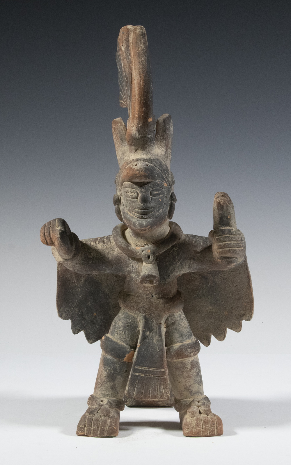 MEXICAN WARRIOR POTTERY FIGURE 30c871
