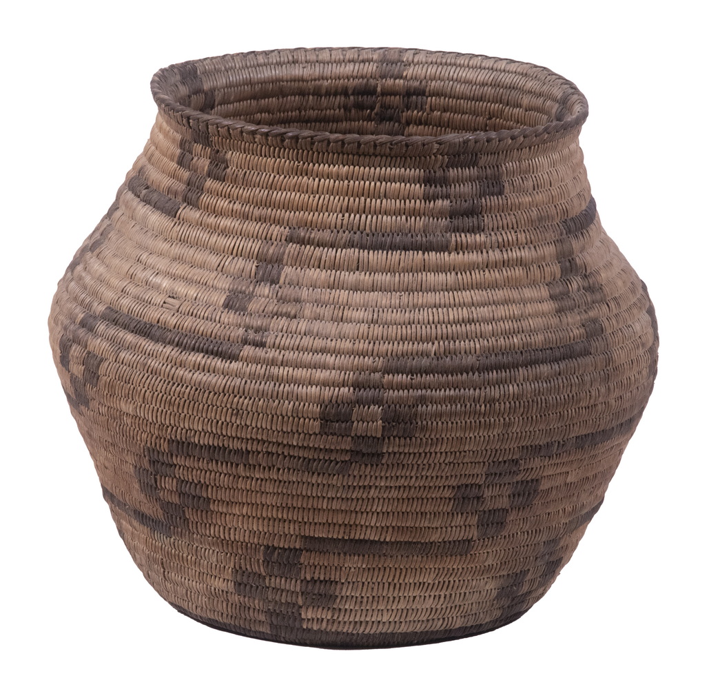 NATIVE AMERICAN OLLA BASKET Early 30c88d