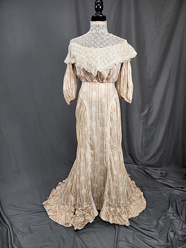 Antique 19th Century Cotton Day Dress