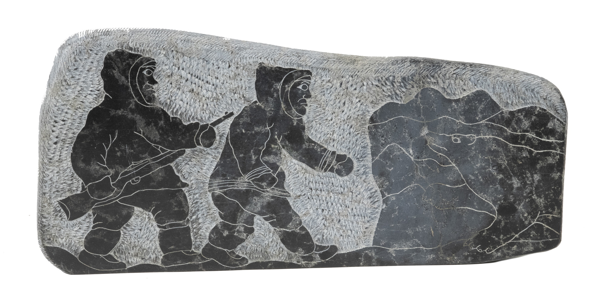 LARGE INUIT BAS RELIEF DOUBLE-SIDED
