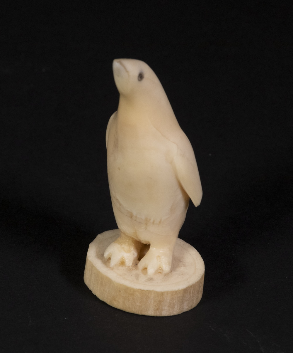 INUIT PENGUIN IVORY FIGURE Carving
